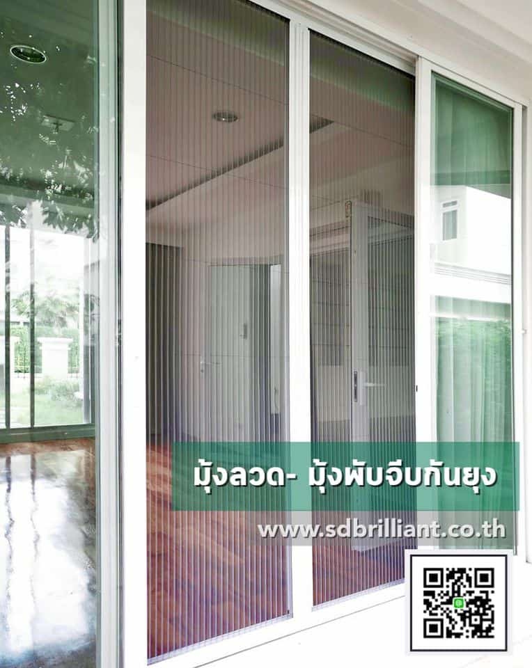 มุ้งจีบประตู ขอบขาว